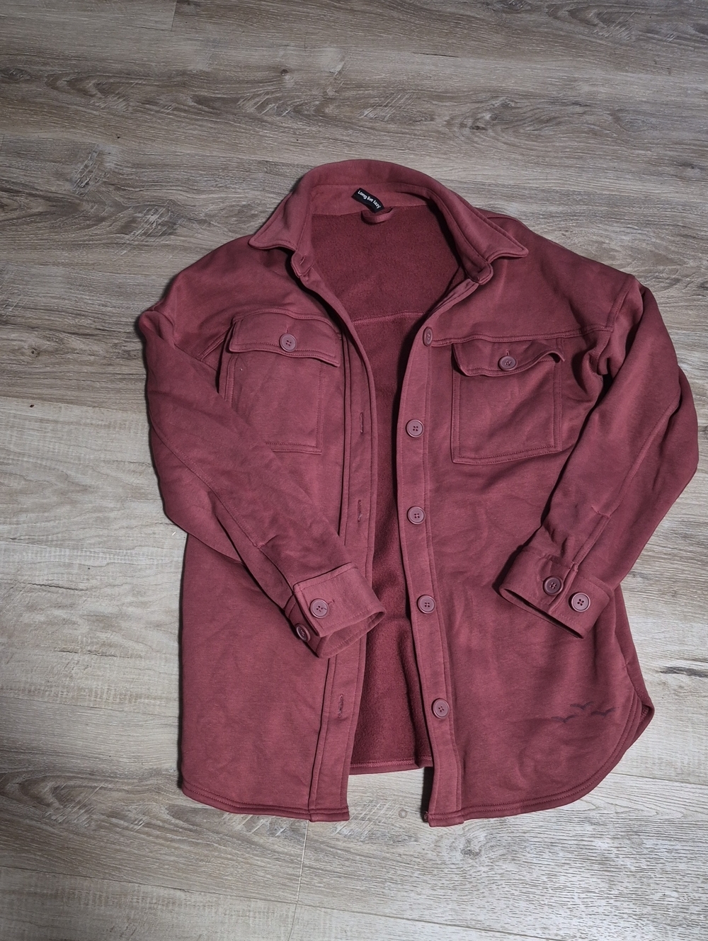 Lightweight Women's Shirt Jacket in Dusty Rose